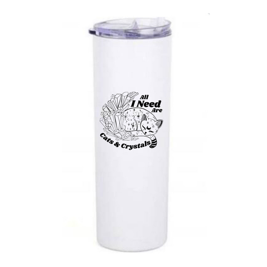Cats and Crystals Tumbler